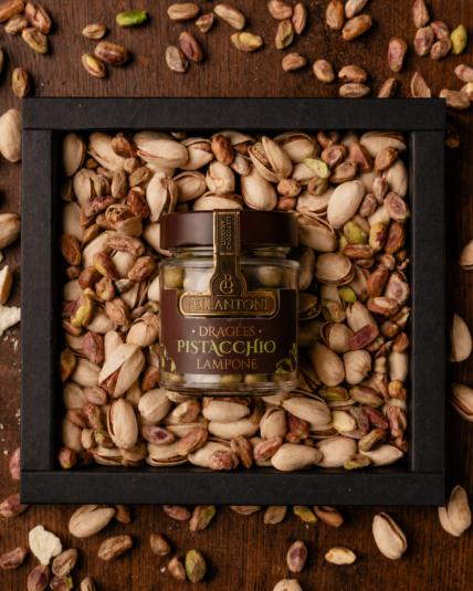dragées pistacchio e lampone
